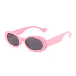 SO&EI Ins Popular Fashion Small Oval Sunglasses Women Vintage Leopard Jelly Color Eyewear Men Trending Sun Glasses Shades UV400 - Vignette | My Léopard