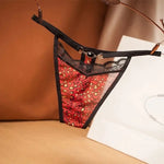 Red Jewel Leopard Thong - Vignette | My Léopard