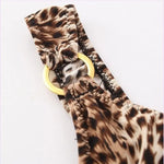 Leopard thong with gold buckle - Vignette | My Léopard
