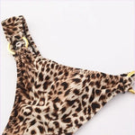 Leopard thong with gold buckle - Vignette | My Léopard