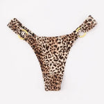 Leopard thong with gold buckle - Vignette | My Léopard