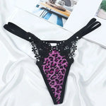 Luxury Purple Leopard Thong - Vignette | My Léopard