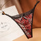 string rouge léopard sexy.
