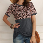Women's Trendy Gray Leopard T-Shirt - Vignette | My Léopard