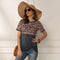 T shirt léopard gris tendance.