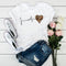 T shirt léopard amour.