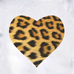 T-Shirt Léopard Cœur Beige et Noir - Vignette | My Léopard