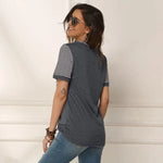 T-Shirt Léopard Marinière Gris - Vignette | My Léopard