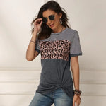 T-Shirt Léopard Marinière Gris - Vignette | My Léopard