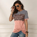 Pink Striped Leopard T-Shirt - Vignette | My Léopard