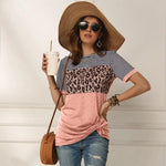 Pink Striped Leopard T-Shirt - Vignette | My Léopard