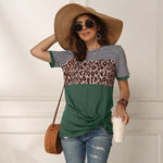 Green Striped Leopard T-Shirt - Vignette | My Léopard