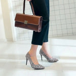 Talons aiguilles léopard gris - Vignette | My Léopard