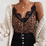 Top Léopard Femme Dentelle Marron - Vignette | My Léopard