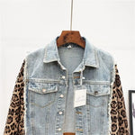 Veste en Jean Imprimée Léopard - Vignette | My Léopard