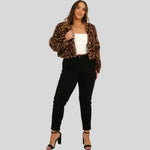 Veste Fausse Fourrure Léopard Courte - Vignette | My Léopard