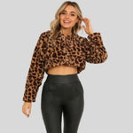Veste Fausse Fourrure Léopard Courte - Vignette | My Léopard