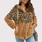Veste Femme Léopard à Capuche Kaki
