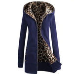 Veste léopard à capuche bleue marine - Vignette | My Léopard