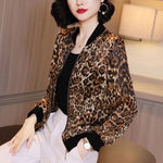 Veste Léopard Bomber Marron - Vignette | My Léopard