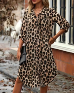 Robe Chemise Motif Léopard - Vignette | My Léopard