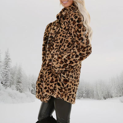 manteau doudou leopard.