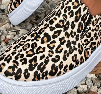 mocassin leopard imprimé leopard zoom