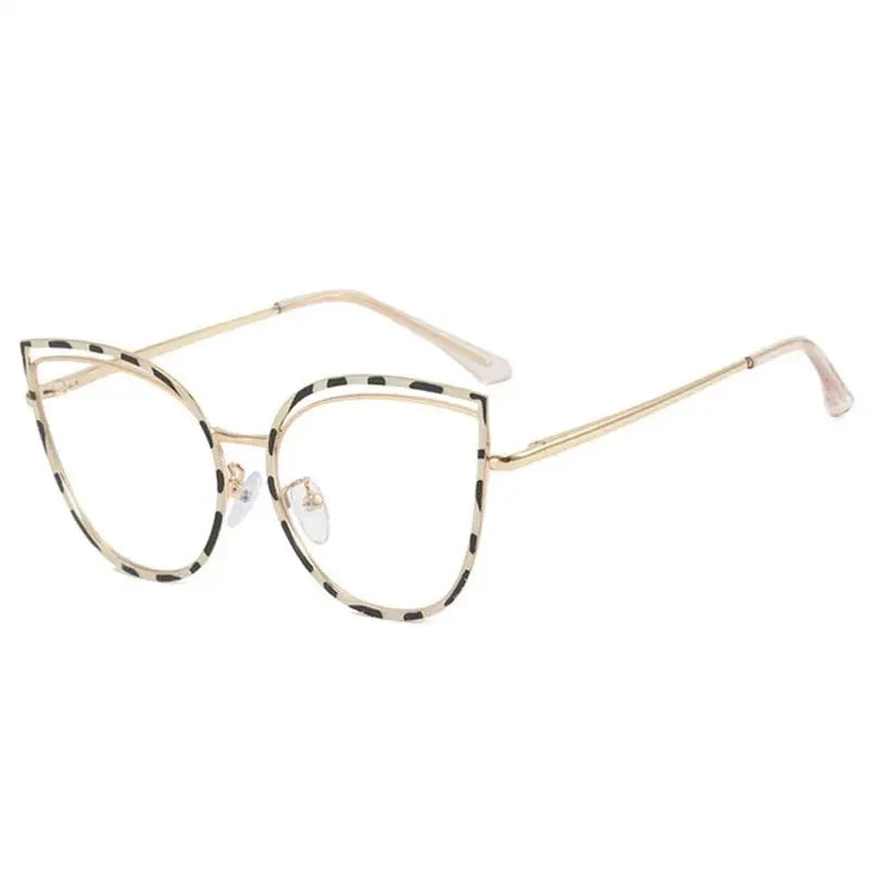 2022 Leopard Print Anti Blue Light Hyperopia Glasses Women