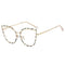 2022 Leopard Print Anti Blue Light Hyperopia Glasses Women