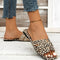 Leopard Strap Sandals