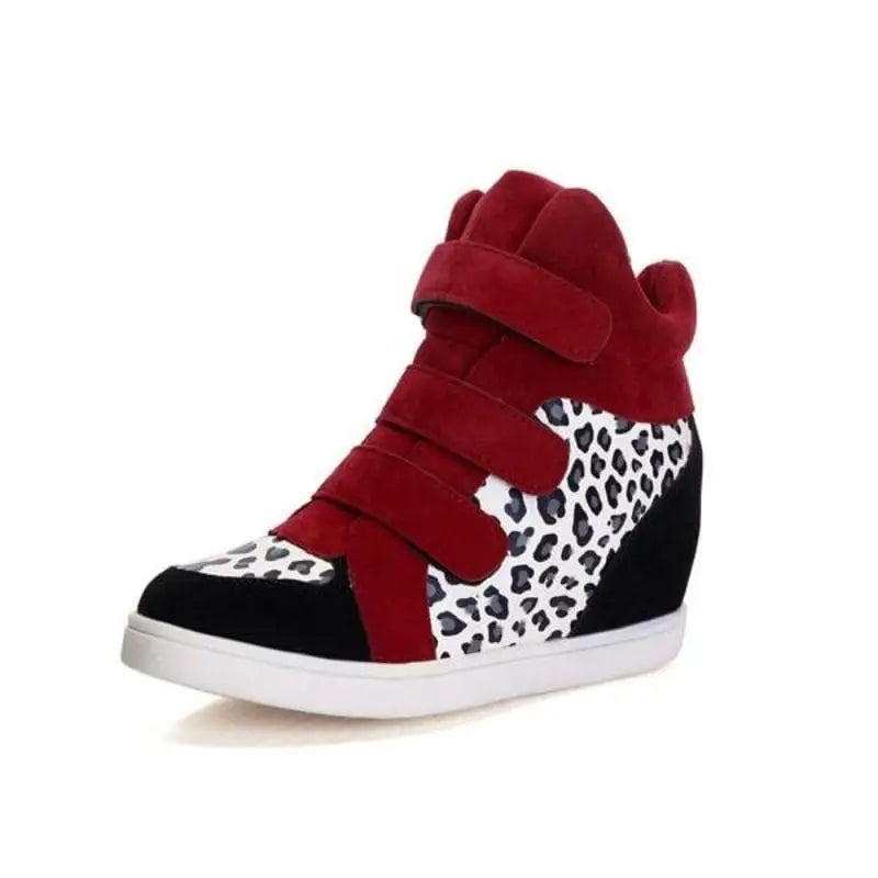 Chaussure compensée leopard hotsell