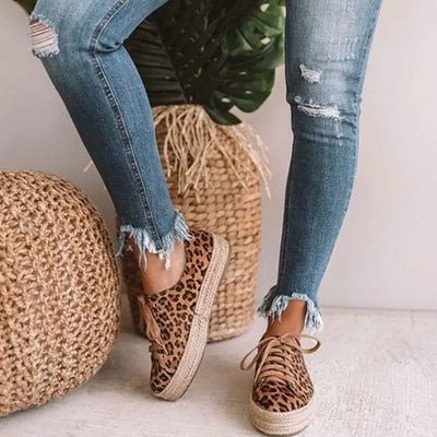 chaussure leopard espadrilles