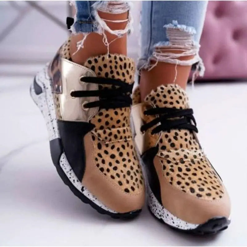 Baskets Motif L opard Femme Plateformes My L opard