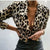 blazer femme imprimé léopard tendace