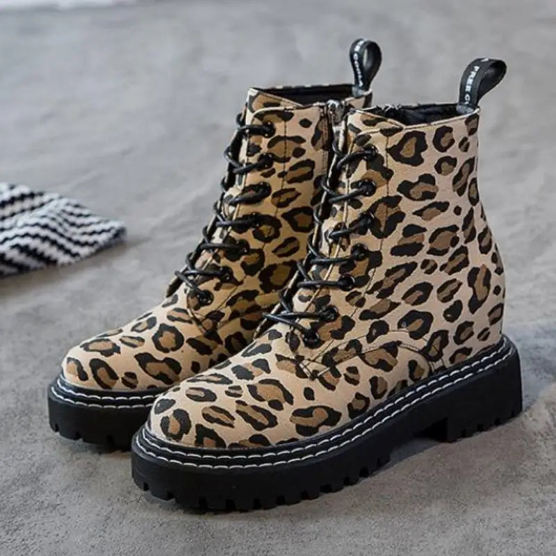 Boots femme leopard hot sale