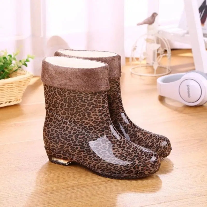 Boots discount léopard femme