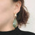 boucle d'oreille verte look