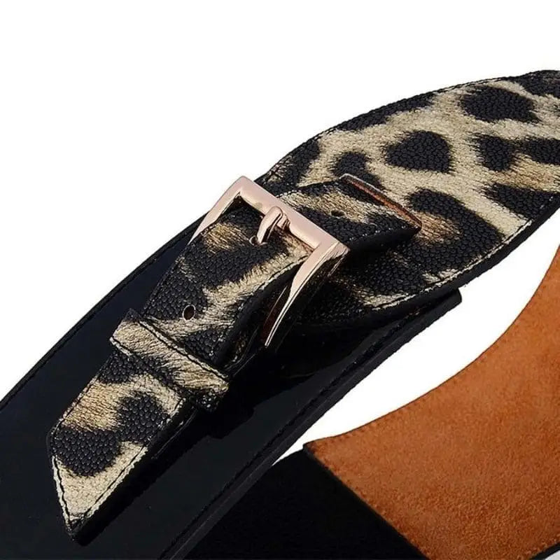 Ceinture top large leopard