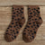 chaussettes léopard marron courtes.
