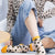 chaussettes léopard transparentes orange.