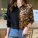 Two-tone leopard blouse - Vignette | My Léopard