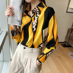 Colorful Satin Leopard Blouse  - Vignette | My Léopard