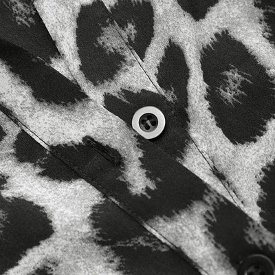 boutons combinaison léopard grise.