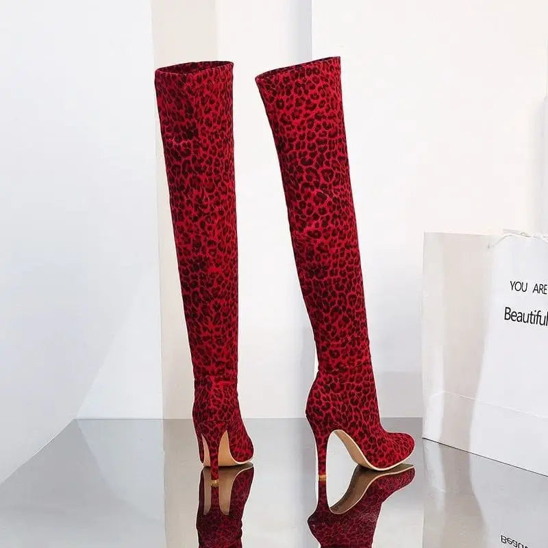 Cuissardes motif l opard rouges My L opard