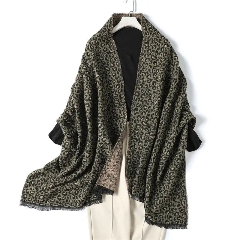 Écharpe Pour Femme Avec Motif Léopard, Foulard Léger Avec Franges, Mode Écharpe Pour Femme Avec Motif Léopard, Foulard Léger Avec Franges, Mode