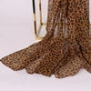 écharpe marron léopard printemps.