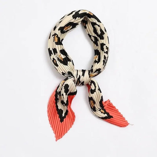Foulard coloré léopard.