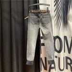 Grey Leopard Sequin Jeans - Vignette | My Léopard