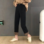 7/8th Black Leopard Jeans - Vignette | My Léopard