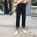 7/8th Black Leopard Jeans - Vignette | My Léopard